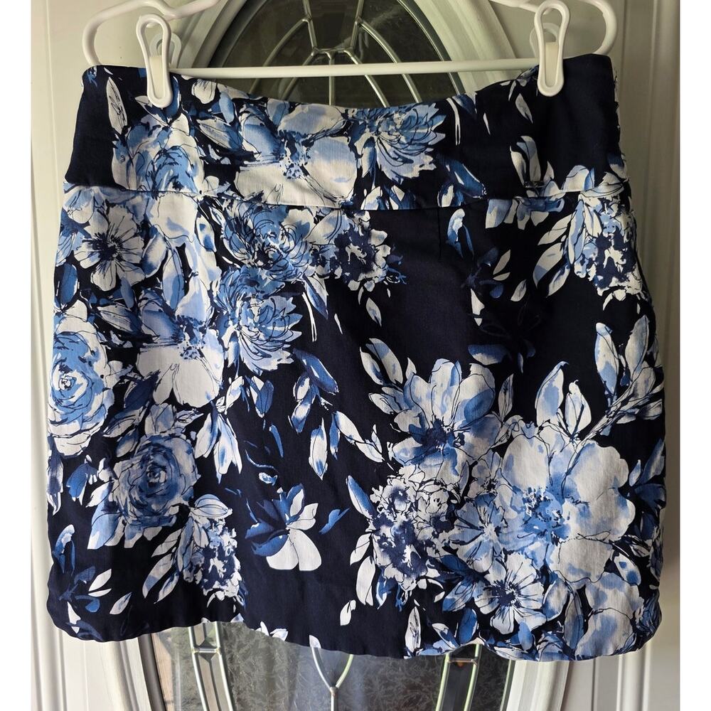 S.C. & Co. Multicolor Blue Black White Skort Tennis Skirt Pockets Size XL - Picture 3 of 6